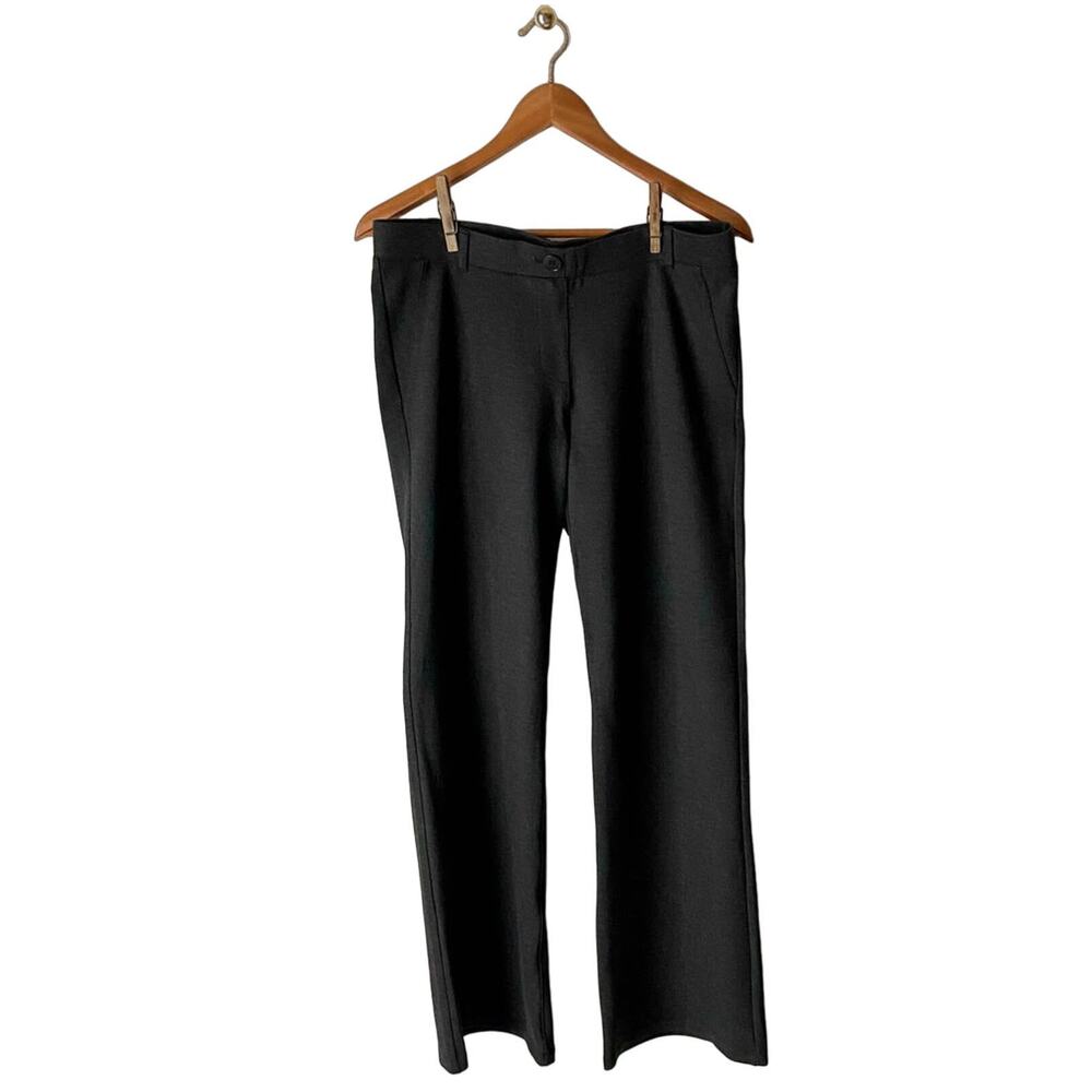 Betabrand Classic Dress/Yoga Pants Charcoal Size Large Petite